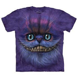 The Mountain Cheshire Cat Purple Cats Kittens Alice in Wonderland T-Shirt S